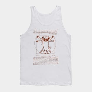 Vitruvian pug Tank Top